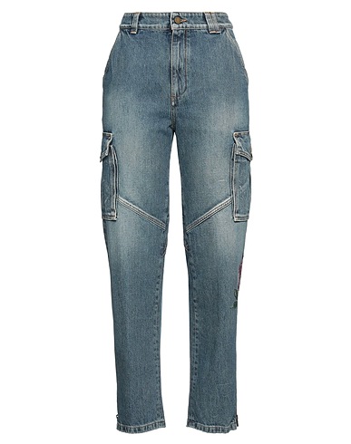 ALESSANDRA RICH Denim trousers Blue 100% Cotton