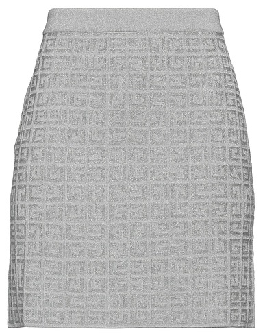 GIVENCHY Minirock Hellgrau 86% Viskose, 8% Polyester, 5% Polyamid, 1% Elastan