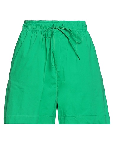 SOLOTRE Shorts & Bermuda Green 100% Cotton