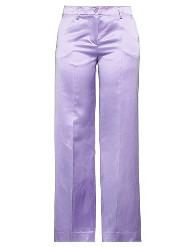 P.A.R.O.S.H. Casual trouser Lilac 42% Viscose, 33% Linen, 25% Cotton