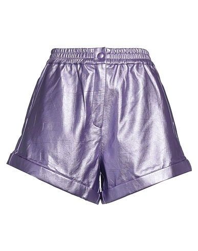 ROTATE BIRGER CHRISTENSEN Shorts & Bermuda Lilac 100% Viscose, Polyurethane