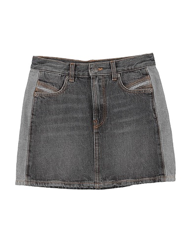 DIESEL Gonna jeans Grigio 100% Cotone