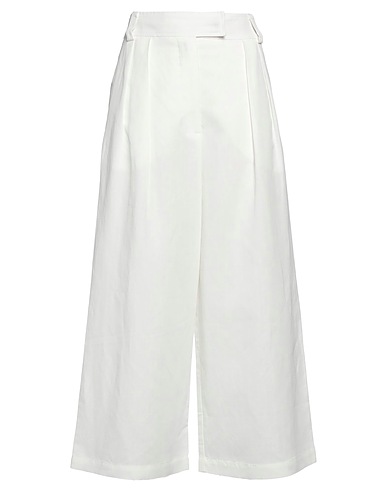 LIVIANA CONTI Casual pants White 57% Viscose, 43% Linen