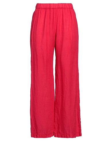 120% LINO Pantalone Magenta 100% Lino