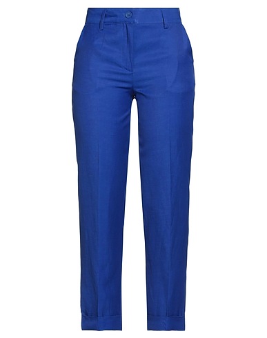 P.A.R.O.S.H. Casual pants Blue 72% Viscose, 28% Linen