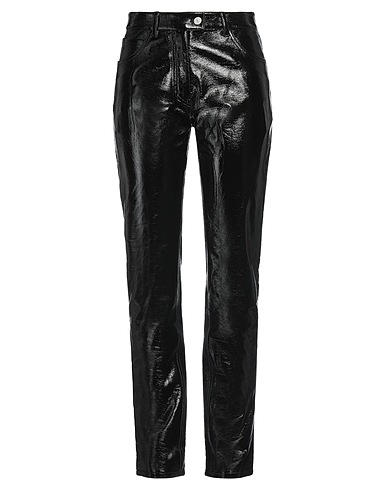 COURRÈGES Casual trouser Black 88% Cotton, 10% Polyester, 2% Elastane