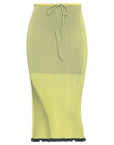 AZ FACTORY Midi skirt Lime green 75% Rayon, 25% Nylon