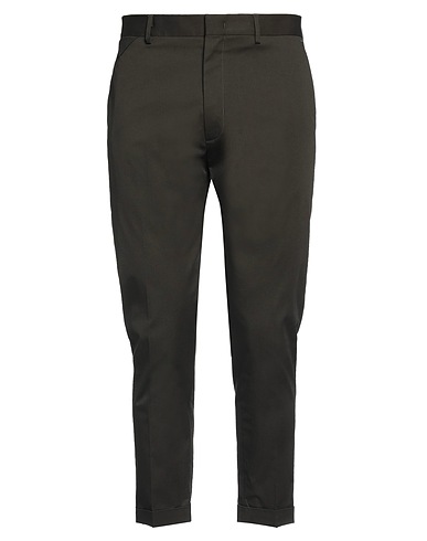 LOW BRAND Chinos Verde scuro 97% Cotone, 3% Elastan