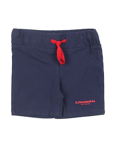DANIELE ALESSANDRINI Shorts & Bermuda Navy 95% Cotton, 5% Elastane