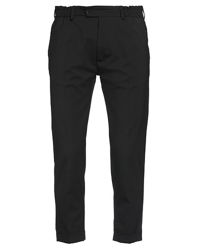YES LONDON Pantalone Nero 54% Lana Vergine, 45% Poliestere, 1% Elastan