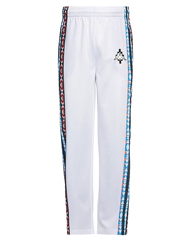 MARCELO BURLON x KAPPA Pantalone Bianco 100% Poliestere