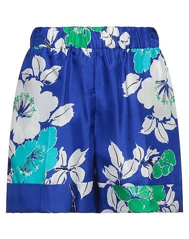 P.A.R.O.S.H. Shorts & Bermuda Bright blue 100% Silk