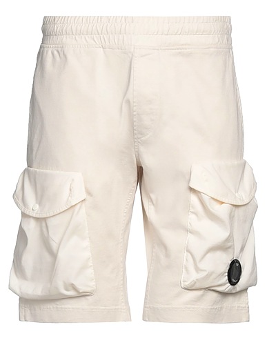 C.P. COMPANY Shorts & Bermuda Panna 100% Cotone, Poliammide