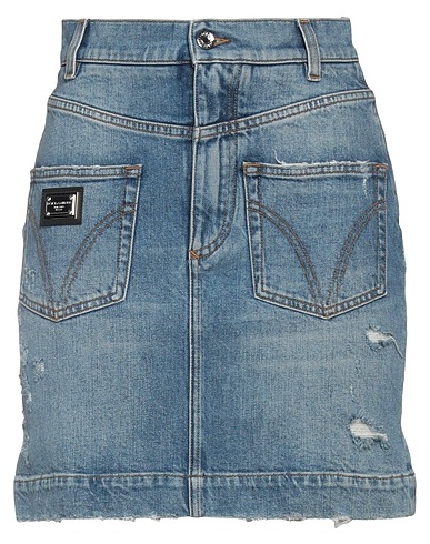 DOLCE&GABBANA Denim skirt Blue 100% Cotton