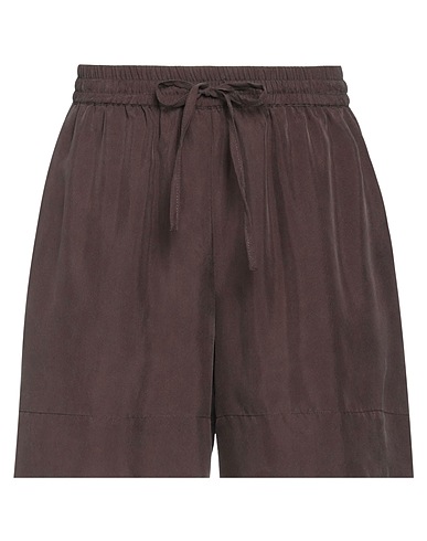 P.A.R.O.S.H. Shorts & Bermuda Dark brown 100% Silk