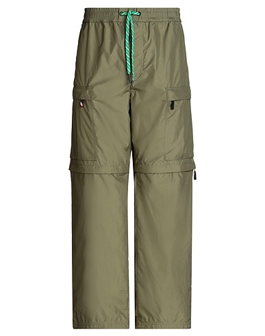 MONCLER GRENOBLE Pantalone Verde militare 100% Poliestere