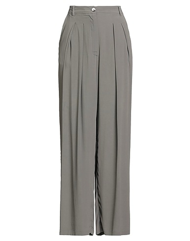 SEMICOUTURE パンツ グレー アセテート 65% / シルク 35%