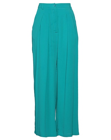 SEMICOUTURE Casual trouser 65% Acetate, 35% Silk