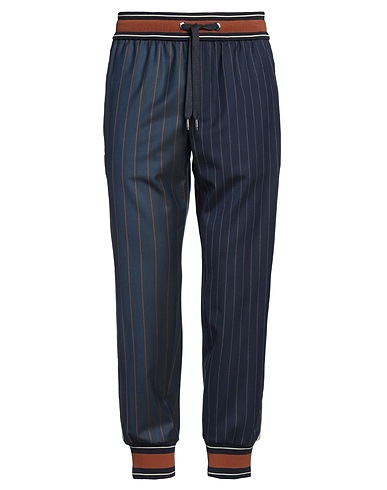 DOLCE&GABBANA Casual trouser Navy blue 100% Virgin Wool