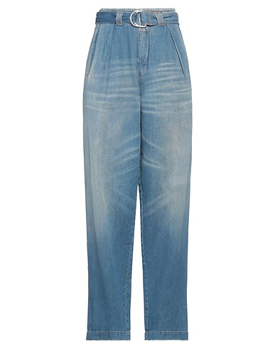 DARKPARK Denim trousers Blue 60% Cotton, 40% Linen