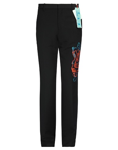OFF-WHITE™ Casual pants NERO 72% Wool, 27% Polyacrylic, 1% Acetate