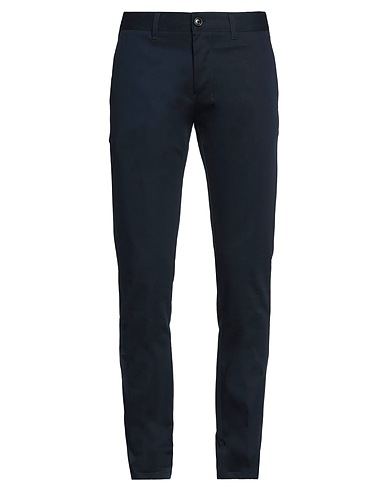 AMI ALEXANDRE MATTIUSSI Casual trouser Midnight blue 100% Cotton