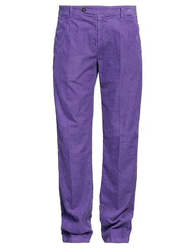 MASSIMO ALBA Casual trouser Purple 100% Cotton