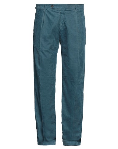 MASSIMO ALBA Casual trouser Deep teal 100% Cotton