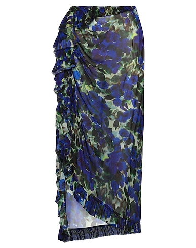DRIES VAN NOTEN Midi skirt Bright blue 100% Viscose