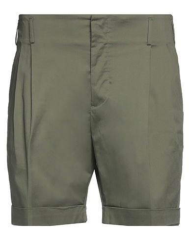 BRIAN DALES Shorts & Bermuda Military green 97% Cotton, 3% Elastane