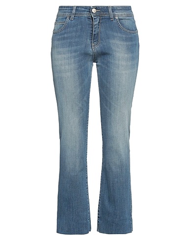 NOIR'N'BLEU Denim trousers Blue 98% Cotton, 2% Elastane