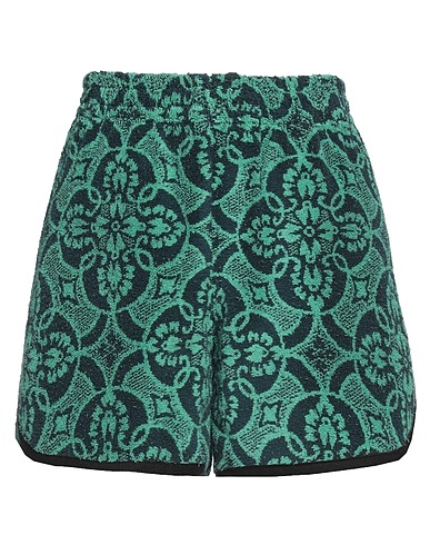 MARINE SERRE Shorts & Bermuda Verde 100% Cotone
