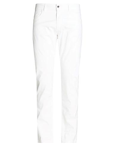 COSTUME NATIONAL Casual pants CONTEMPORARY BIANCO 97% Cotton, 3% Elastane