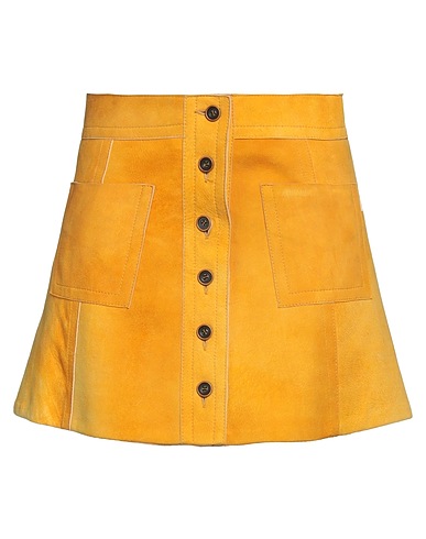 MARNI Mini skirt Marigold 100% Lambskin