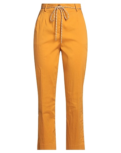 PATRIZIA PEPE Pantalone Senape 79% Cotone, 18% Poliammide, 3% Elastan