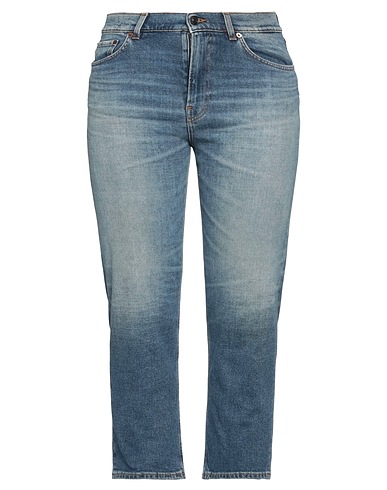 HAIKURE Denim trousers Blue 99% Cotton, 1% Elastane