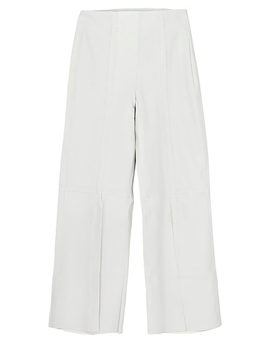 BY MALENE BIRGER Casual trouser Light grey 100% Soft Leather