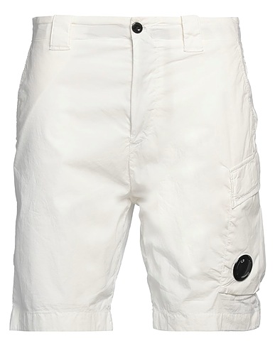 C.P. COMPANY Shorts & Bermuda Bianco 65% Cotone, 28% Poliammide, 7% Elastan