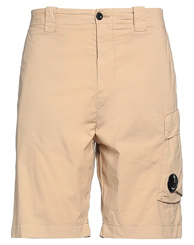 C.P. COMPANY Shorts & Bermuda Beige 65% Cotton, 28% Polyamide, 7% Elastane