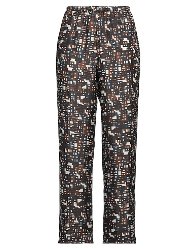 LAURA URBINATI Casual pants Charcoal 100% Silk