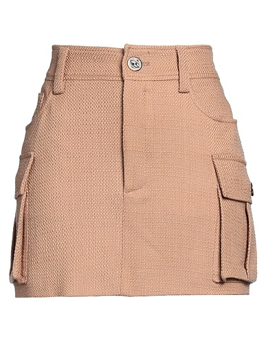 GIUSEPPE DI MORABITO Mini skirt Camel 100% Wool