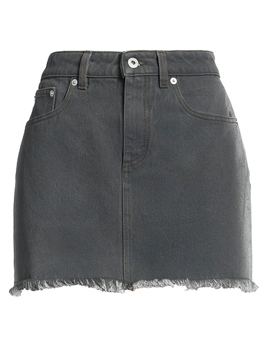 HERON PRESTON Denim skirt Lead 100% Cotton