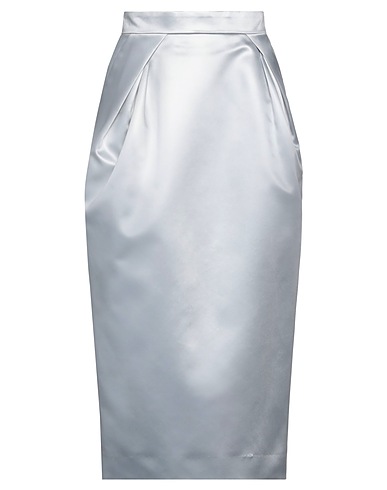 MAISON MARGIELA Midi skirt Light grey 61% Acetate, 39% Polyamide
