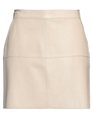 P.A.R.O.S.H. Mini skirt Light grey 100% Lambskin
