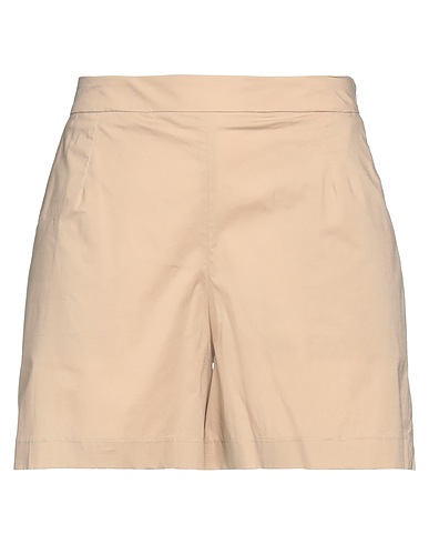 FEDERICA TOSI Shorts & Bermuda Sand 97% Cotton, 3% Elastane