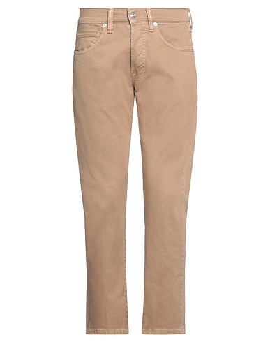 NINE IN THE MORNING Denim pants KHAKI 99% Cotton, 1% Elastane