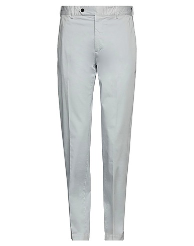 CELLAR DOOR Casual trouser Sky blue 97% Cotton, 3% Elastane