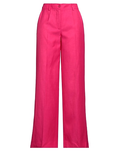 P.A.R.O.S.H. Casual trouser Fuchsia 72% Viscose, 28% Linen