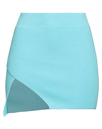 LANEUS Mini skirt Azure 90% Cotton, 10% Lycra®