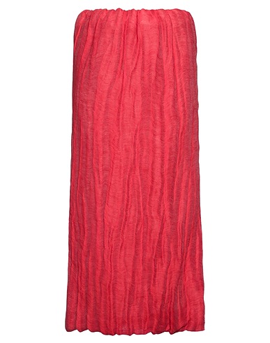 KHAITE Midi skirt 86% Linen, 14% Silk